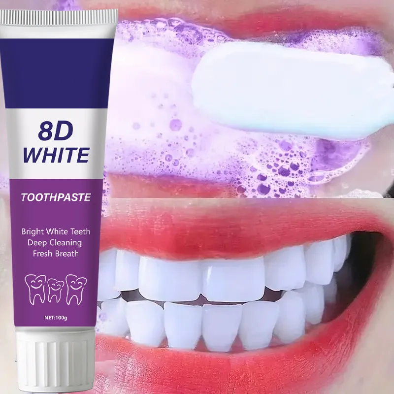 8D Snow Whitening Toothpaste – Deep Clean & Fresh Breath for a Brighter, More Confident Smile