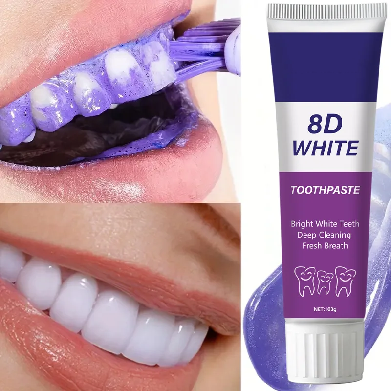 8D Snow Whitening Toothpaste – Deep Clean & Fresh Breath for a Brighter, More Confident Smile