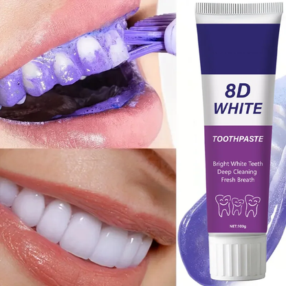 8D Snow Whitening Toothpaste – Deep Clean & Fresh Breath for a Brighter, More Confident Smile
