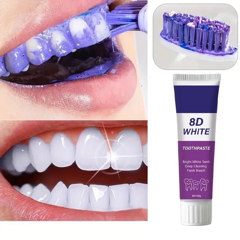 8D Snow Whitening Toothpaste – Deep Clean & Fresh Breath for a Brighter, More Confident Smile