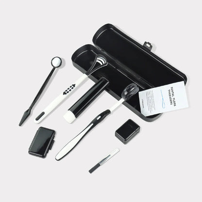 Professional 8-Piece Orthodontic Cleaning Kit – Braces Care Set with Interdental Brushes, Floss Threaders & Wax