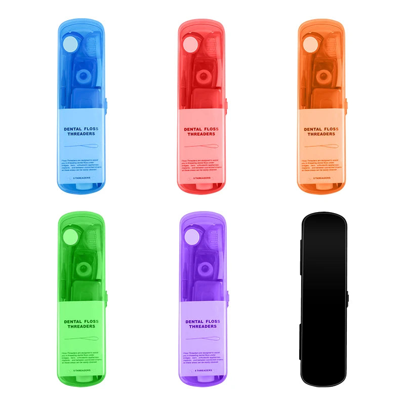 Professional 8-Piece Orthodontic Cleaning Kit – Braces Care Set with Interdental Brushes, Floss Threaders & Wax