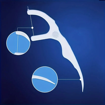 Deep Cleaning Dental Floss Picks – 50 Pack